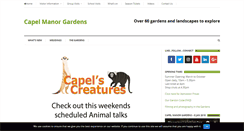 Desktop Screenshot of capelmanorgardens.co.uk