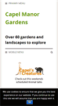 Mobile Screenshot of capelmanorgardens.co.uk
