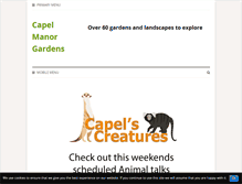 Tablet Screenshot of capelmanorgardens.co.uk